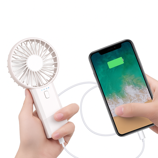 2-in-1 Handventilator mit Powerbank
